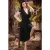 Topvintage exclusive ~ Layla Cross Over  jurk in zwart