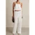 Reiss Broderie Side Tie Top White