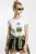 Geborduurde Geprinte Ronde Hals T-shirt