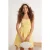 TRENDYOLMİLLA Dames Geel Geometrisch patroon Extra Kort / Super Mini Mouwloos Strandkleding Skater Strandjurken