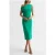 Reiss Zaria-drape Dress Green