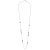 Orphelia ‘Fawn’ Dames 925 Sterling Zilveren Ketting – Roze ZK-7410
