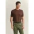 GANT Slub Cotton Linen Ss C-neck Hazelnut Melange