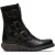 Fly London Dames Zwarte SCOP110 Chelsea Leren Enkel Rits Biker Laarzen