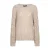 Red Button kanten gebreide blousetop met print – beige