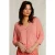 River Woods Pink V-neck Cardigan 3/4 Sleeves Pink