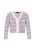 faina Oversized vest  donkerlila / offwhite