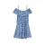 WE Fashion off shoulder jurk blauw