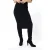 EsQualo Skirt Knitted Mixed Rib Black