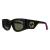 Gucci Rechthoek Dames Havana met Groen en Rood Groen GG1664S