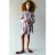 Mango Kids korte rok met ruches – lila