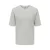 ONLY & SONS regular T-shirt met ingebreid patroon grijs