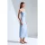 Strapless Bodycon Midi-jurk met Split