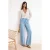 TRENDYOLMİLLA Dames Blauw Effen Wijde pijp Hoge taille Jeans