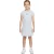 Nike Meisjes Swoosh Korte Mouwen T-Shirt Jurk (Grijs)