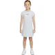 Nike Meisjes Swoosh Korte Mouwen T-Shirt Jurk (Grijs)