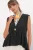 V-hals Knoploze Mouwloze Blouse