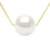 Halsketting Echte Cultuur Zoetwaterparel Ronde 9-10 mm