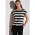 Street One Dames Gestreept shirt in Zwart