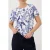 Monari  t-shirt with floral pattern 410666 757 marine pattern