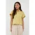 EsQualo Blouse Cropped 3d Embroidery Lemon Pie