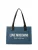 Love Moschino Shopper ‘Love’  blauw denim / zwart / wit