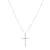 Luxenter halsketting, 925 sterling zilveren zeehond en glanzende gerhodineerde zirkonia