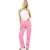 Brave Soul Para-jeans met middelhoge taille en rechte pijpen voor dames (Fuchsia)