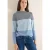 Cecil Dames Colorblock jacquard shirt in Blauw