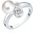 Valero Pearls Ring  zilver / transparant / parelwit