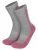 normani Sportsokken  grijs / pink