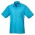 Premier Herenshirt met korte mouwen Popeline (Turquoise)