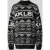 Karo Kauer Jacquard gebreide pullover met ronde hals