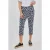 DIDI Travel Capri Ciclo Print Darkblue With Feathers Print