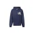 No Way Monday oversized hoodie met backprint – donkerblauw
