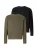 JACK & JONES Sweatshirt ‘JCOPOINT’  kaki / zwart