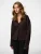 PIECES Gebreid vest ‘PCGunhild’  donkerbruin