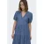 ONLY korte jurk medium blue denim