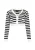 faina Gebreid vest  zwart / offwhite