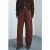 Mango high waist barrel jeans roodbruin