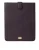 Donkerbruin lederen logo plaquette hoes sleeve tabletcase