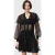 AllSaints Athena Lace Shirt Black