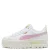 Puma Mayze leren sneakers Lth plateauzool wit/roze
