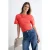 TRENDYOLMİLLA Dames Rood Effen Kort Getailleerd T-shirts