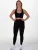 Divina Leggings ‘Wavy’  zwart / wit