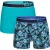 Happy Shorts 2-pack boxershorts heren hawaii flowers