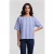 Rich & Royal Cotton Stripe Blouse Skyway Blue