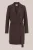 WE Fashion – Dames blazerjurk met strikdetail – Regular fit – Donkerbruin –