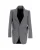 Balenciaga Opgehangen Schouder Glen Plaid Jas in Grijs Wol