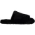 Dolce & Gabbana Zwarte Polyester Nepbont Heren Slippers Sandalen Schoenen